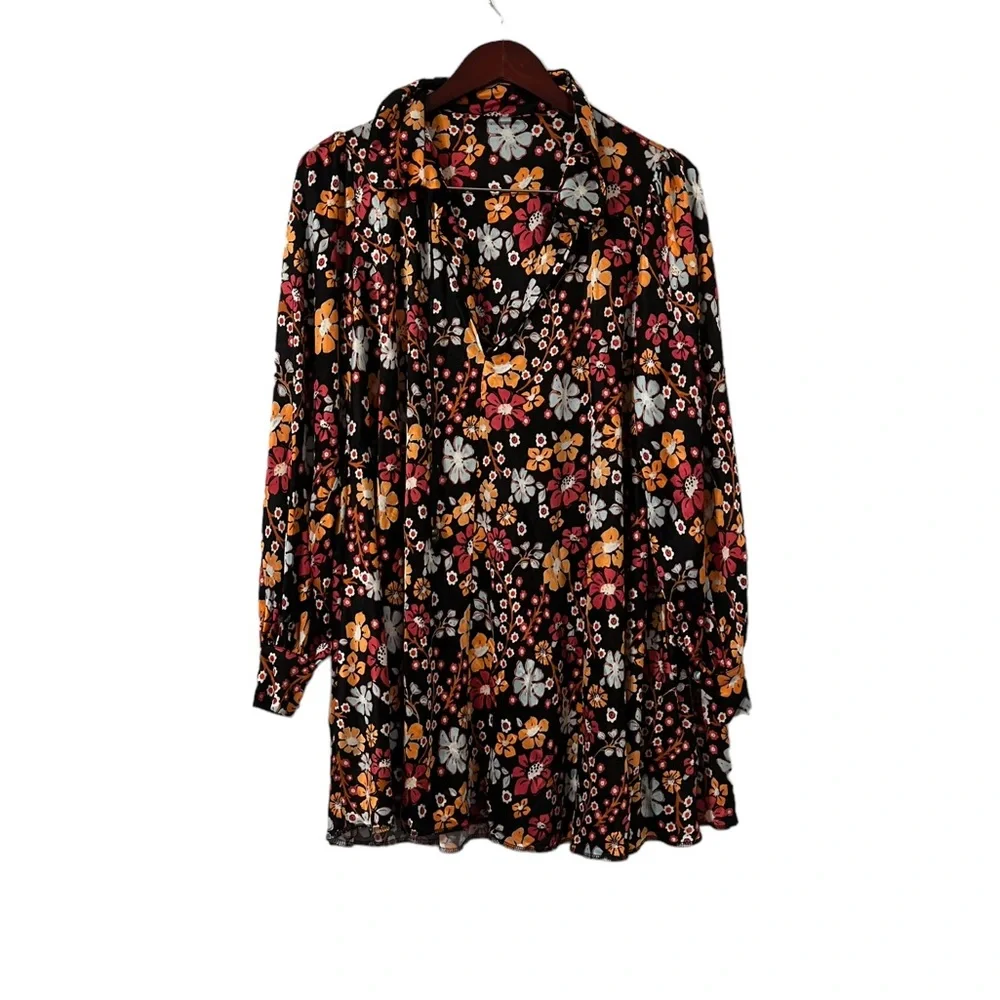 FREE PEOPLE Daisy Jane Floral Tunic Dress - Picture 8 of 8